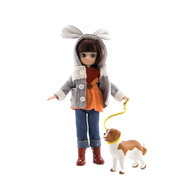 Lottie Walk in Park Doll with Pet Dog - Image 1